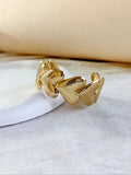Golden Adjustable Heart Cuff Bracelet | Sarichka