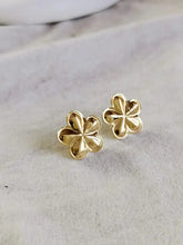 Golden Bloom Floral Stud Earrings | Sarichka