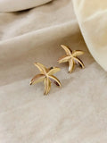 Golden Starfish Anti-Tarnish Steel Studs | Sarichka