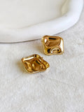Gold-Plated Anti Tarnish Square Shaped Stud | Sarichka