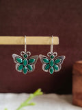 Oxidised Butterfly Hook Earrings | Sarichka