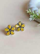 Daily Wear Oxidized Floral Studs | Sarichka