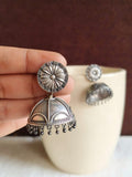 Trendy Silver Replica Jhumka Earrings | Sarichka