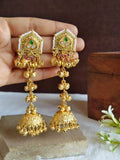 Kashmiri- ghungroo gold-plated jhumka