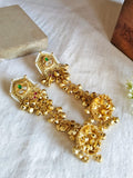 Kashmiri- ghungroo gold-plated jhumka