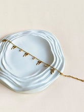 Gold Bow Charm Crystal Bracelet | Sarichka