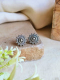 Silver Tone Stud Earrings for Elegant, Everyday Sophistication | Sarichka