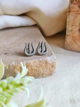 Silver-Plated Trishul Stud Earrings: Casual Elegance with a Twist | Sarichka