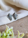925 Silver Plated Ganesha Stud Earrings | Sarichka Fashion