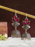 Monalisa Stone Oxidised Jhumki | Sarichka