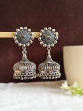 Traditional German Silver Jhumka Earring | Sarichka