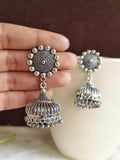 Traditional German Silver Jhumka Earring | Sarichka