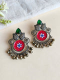 Chand Wali Enamel Earring with Ghungroo | Sarichka