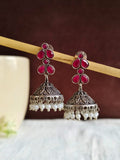 Brass Black Oxidised Jhumka | Sarichka