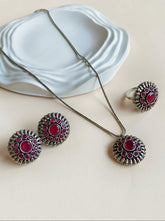 Floral Oxidised Jewelry Set | Sarichka