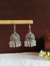Bird Motif Oxidized Jhumka Earring | Sarichka
