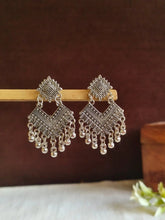 Oxidized Ethnic Dangle Statement Earrings | Sarichka