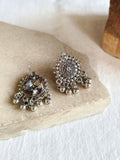 Oxidized German Silver Stud Earrings | Sarichka