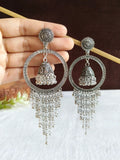 Oxidized Jhumka Chandbali Statement Earrings | Sarichka