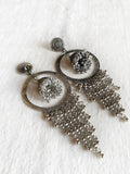 Oxidized Jhumka Chandbali Statement Earrings | Sarichka