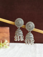 Classic Oxidized German Silver Jhumki | Sarichka