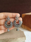 Oxidized Chandbali Jhumka Earrings | Sarichka