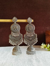 Afghani Oxidized German Silver Jhumki | Sarichka