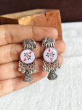 Elephant Motif Oxidized Jhumka Earrings | Sarichka
