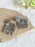 Oxidized Ethnic Dangle Statement Earrings | Sarichka