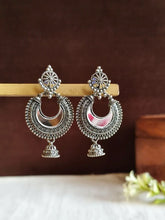 Oxidized Chandbali Jhumka Earrings | Sarichka