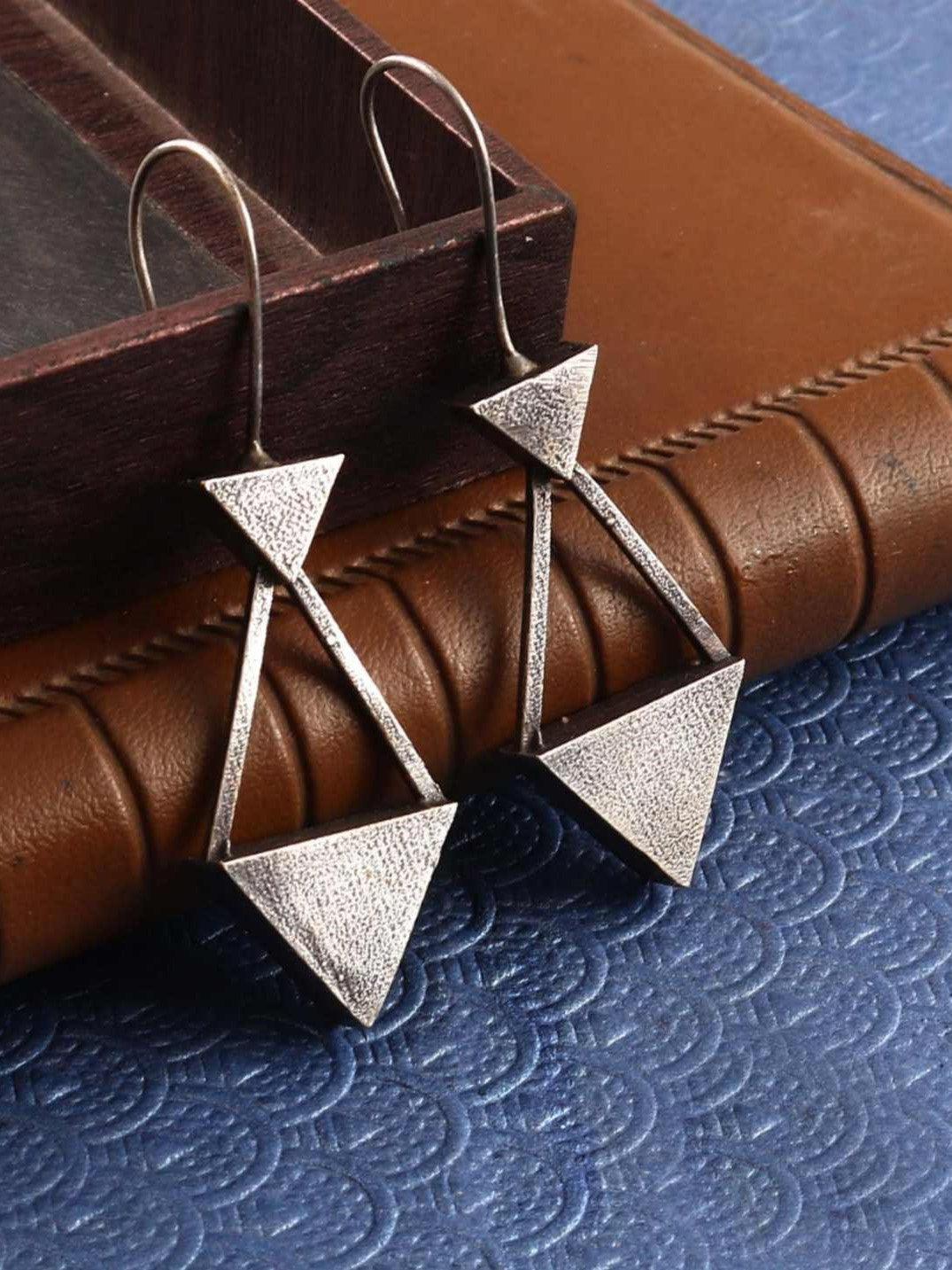 Elegant Silver-Plated Kite Hook Earrings | Sarichka