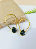 Mystical Drop Golden Earrings | Sarichka