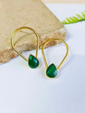 Mystical Drop Golden Earrings | Sarichka