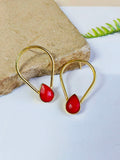 Mystical Drop Golden Earrings | Sarichka