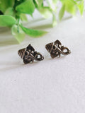 Oxidised Silver Ganesha Stud Earrings for Casual Elegance | Sarichka