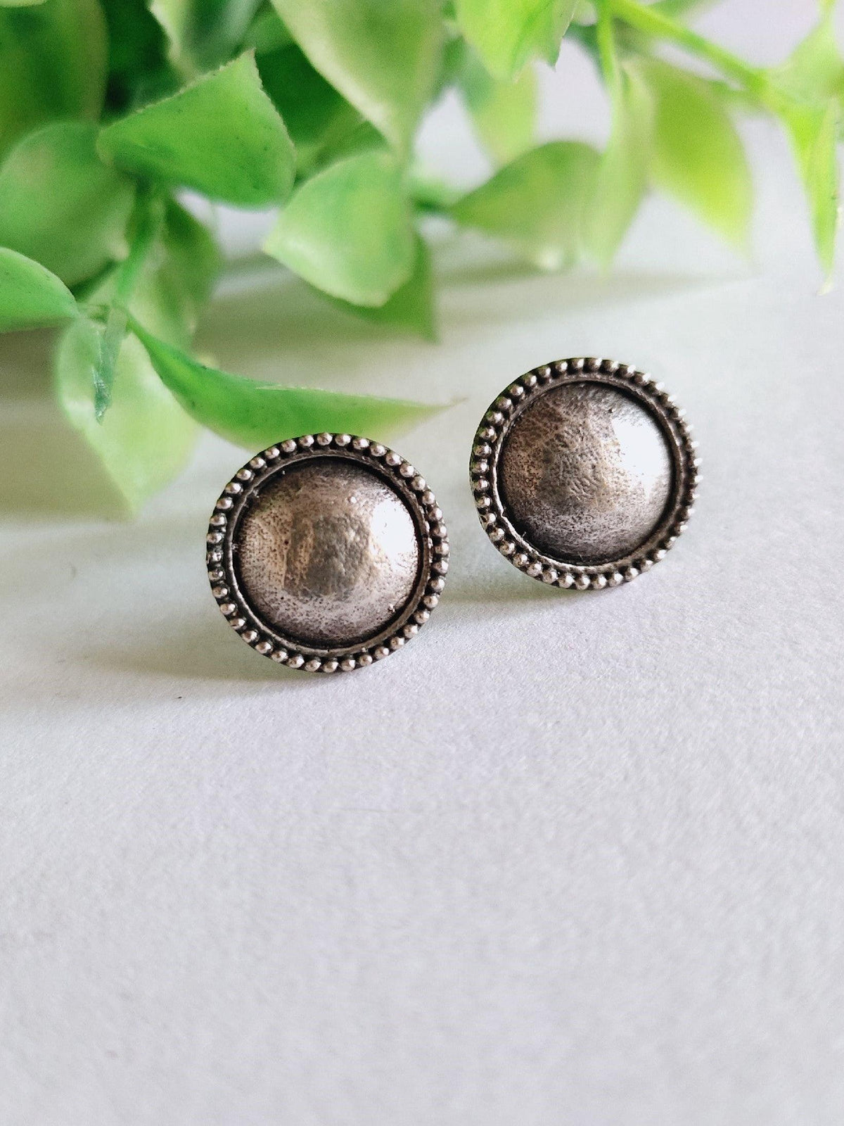 Oxidised Small Stud Earrings for Casual & Daily Wear | Sarichka