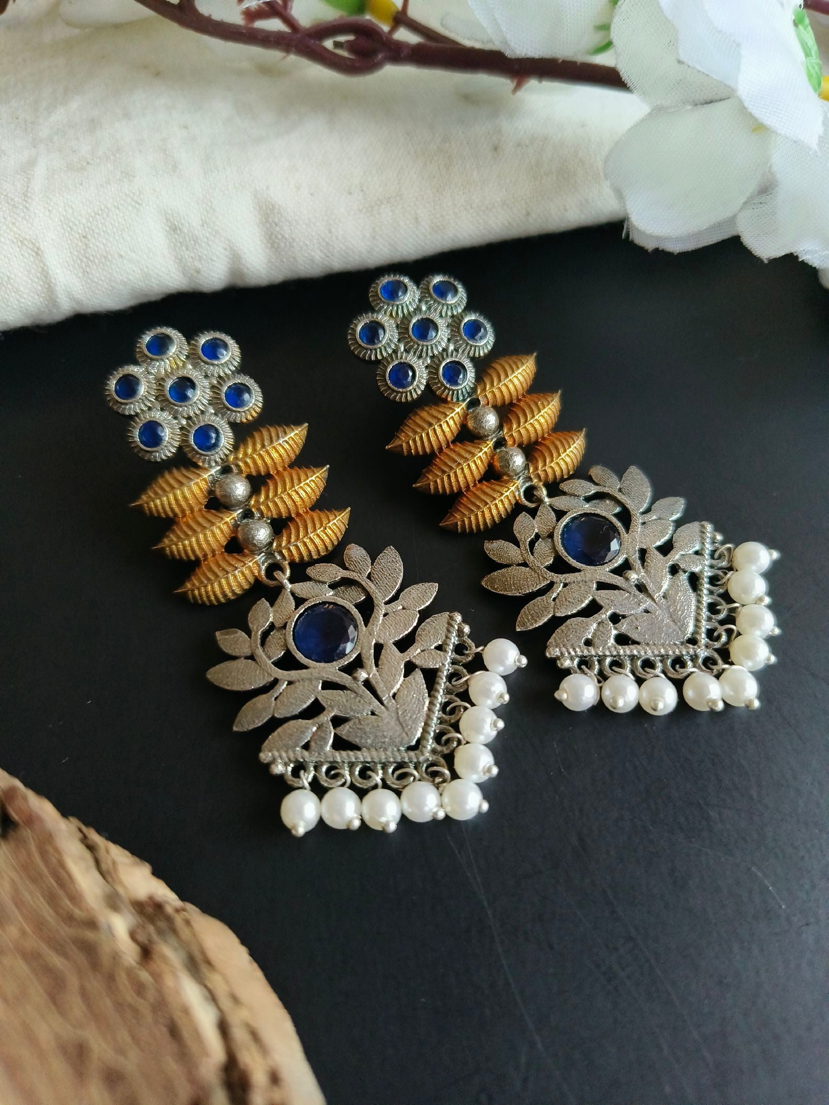 Oxidised Jhumka