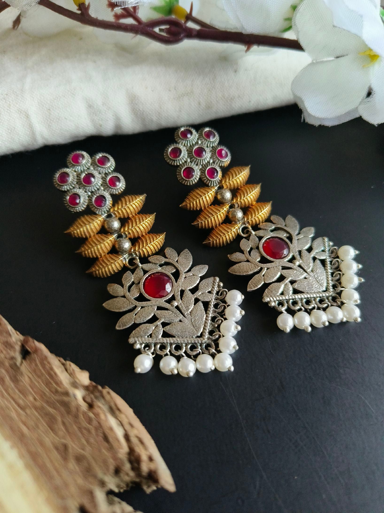 Oxidised Jhumka