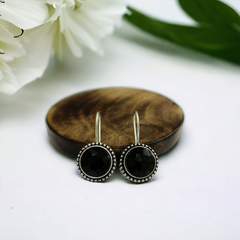 Oxidised Hook Earrings 