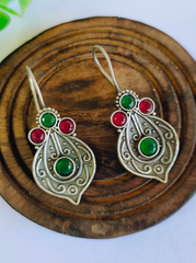 Leaf Shaped Hook Earrings | Sarichka