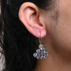 Oxidized Silver Plated Daily Wear Stone Studded Earring - Sarichka Fashion