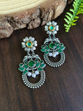 Premium Quality Pearl & Kundan Oxidized Dangler Earrings for Occasions | Sarichka