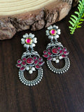 Premium Quality Pearl & Kundan Oxidized Dangler Earrings for Occasions | Sarichka