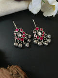 oxidised ghungroo earrings