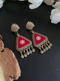 Trengle Style Enamel Earrings | Sarichka