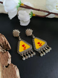 Trengle Style Enamel Earrings | Sarichka