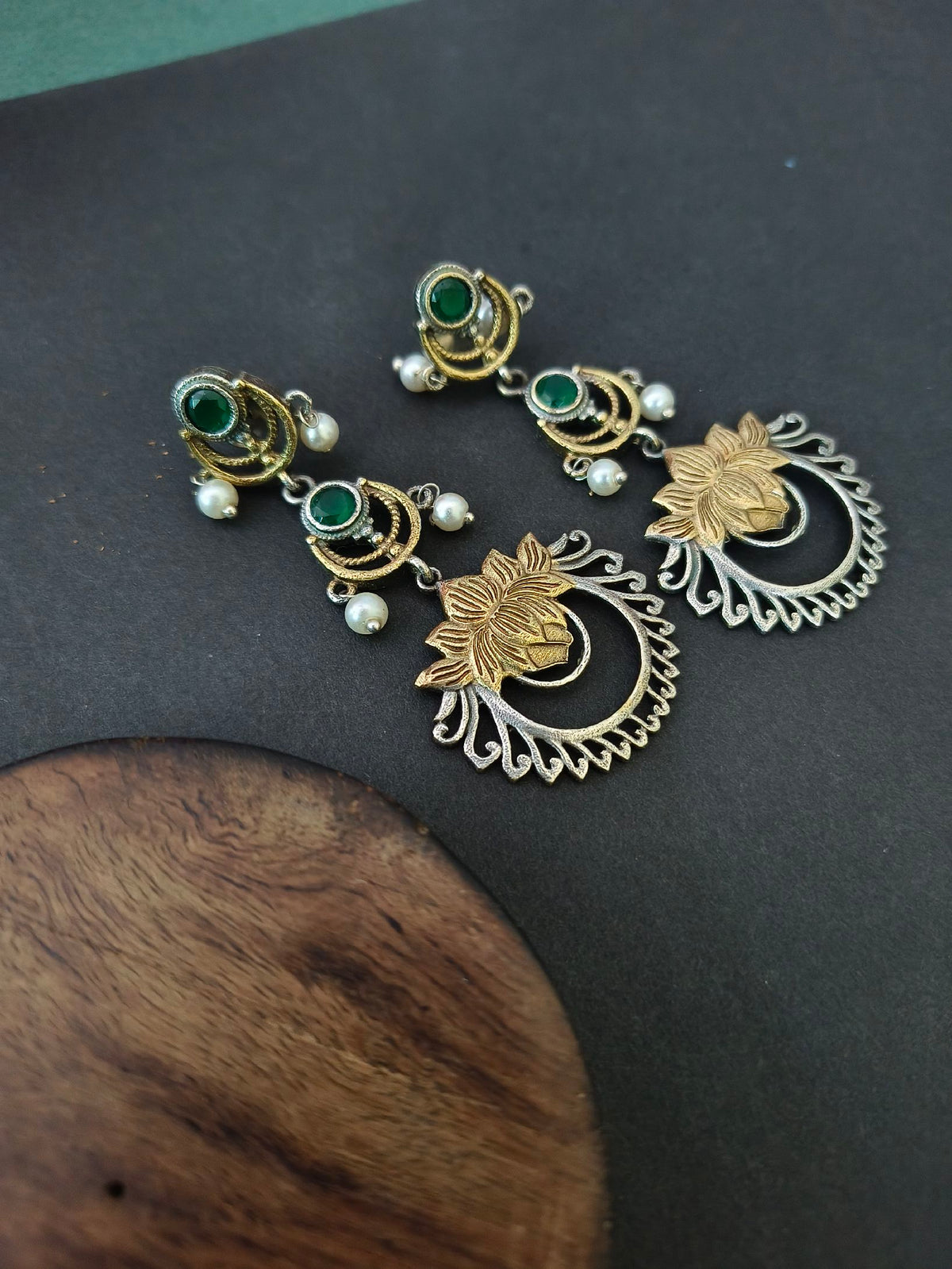 Oxidized Jhumka 