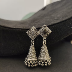 Sarichka 's oxidised German Silver jhumki Earrings