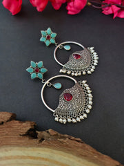 Chandbali Earrings Silver