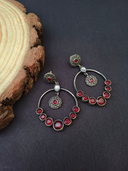 Silver Chandbali Earrings